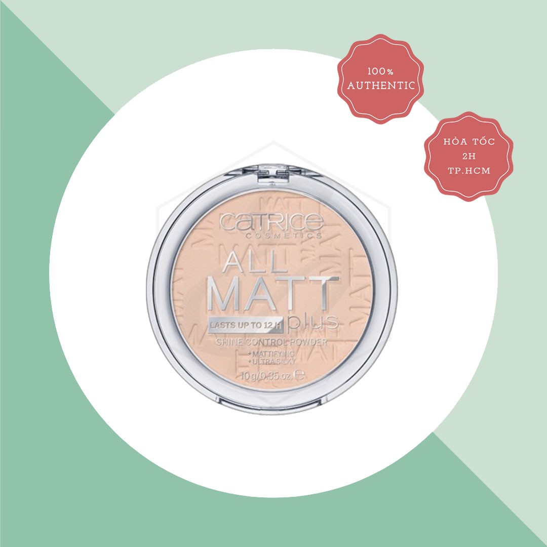 Phấn Phủ Catrice All Matt Lasts Up To 12H Plus Shine Control Powder - No 10